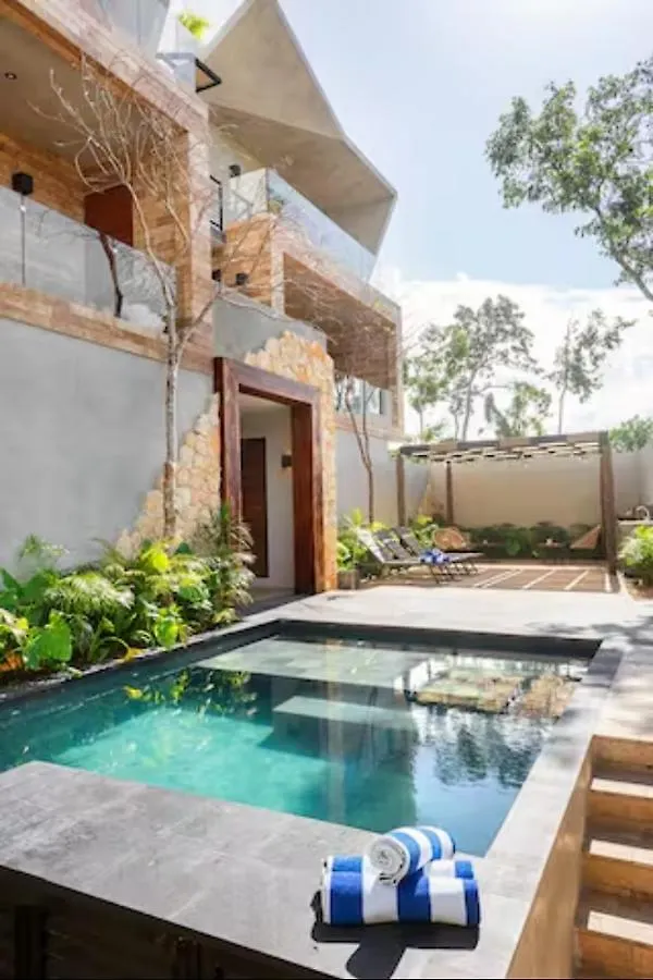 Private Terrace Pool.2 Free Bikes. Near Beach/Town 툴룸 0*,  멕시코